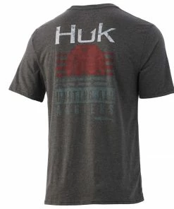 Mens Huk Striped Horizon Tee