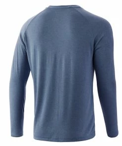 Mens Huk Waypoint Long Sleeve Shirt