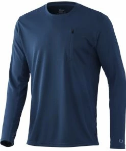 Mens Huk Icon X Pocket Long Sleeve