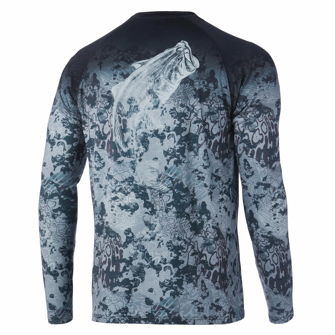 Mens Huk KC Fish Fade Pursuit Long Sleeve