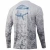 Mens Huk KC Fish Fade Pursuit Long Sleeve