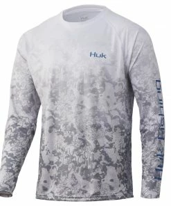 Mens Huk KC Fish Fade Pursuit Long Sleeve