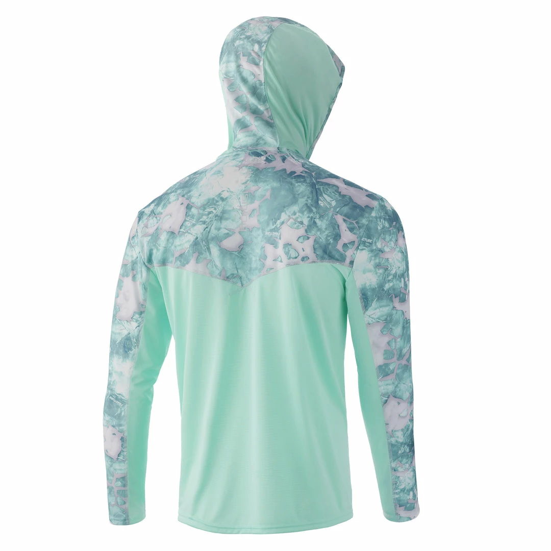 Mens Huk Icon X Mossy Oak Fracture Hoodie