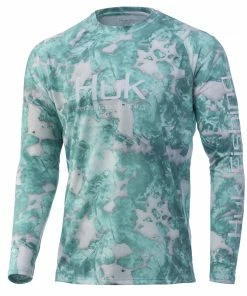Mens Huk Mossy Oak Fracture Vented Pursuit