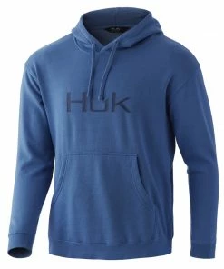 Mens Huk Logo Cotton Hoodie