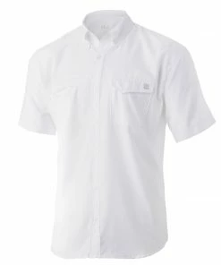 Mens Huk Tide Point Solid Short Sleeve