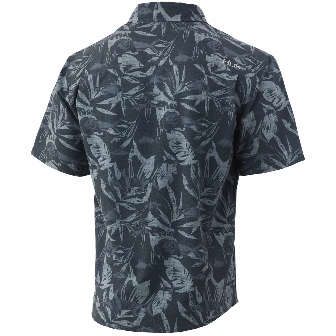 Mens Huk Kona Ocean Palm Button-Down