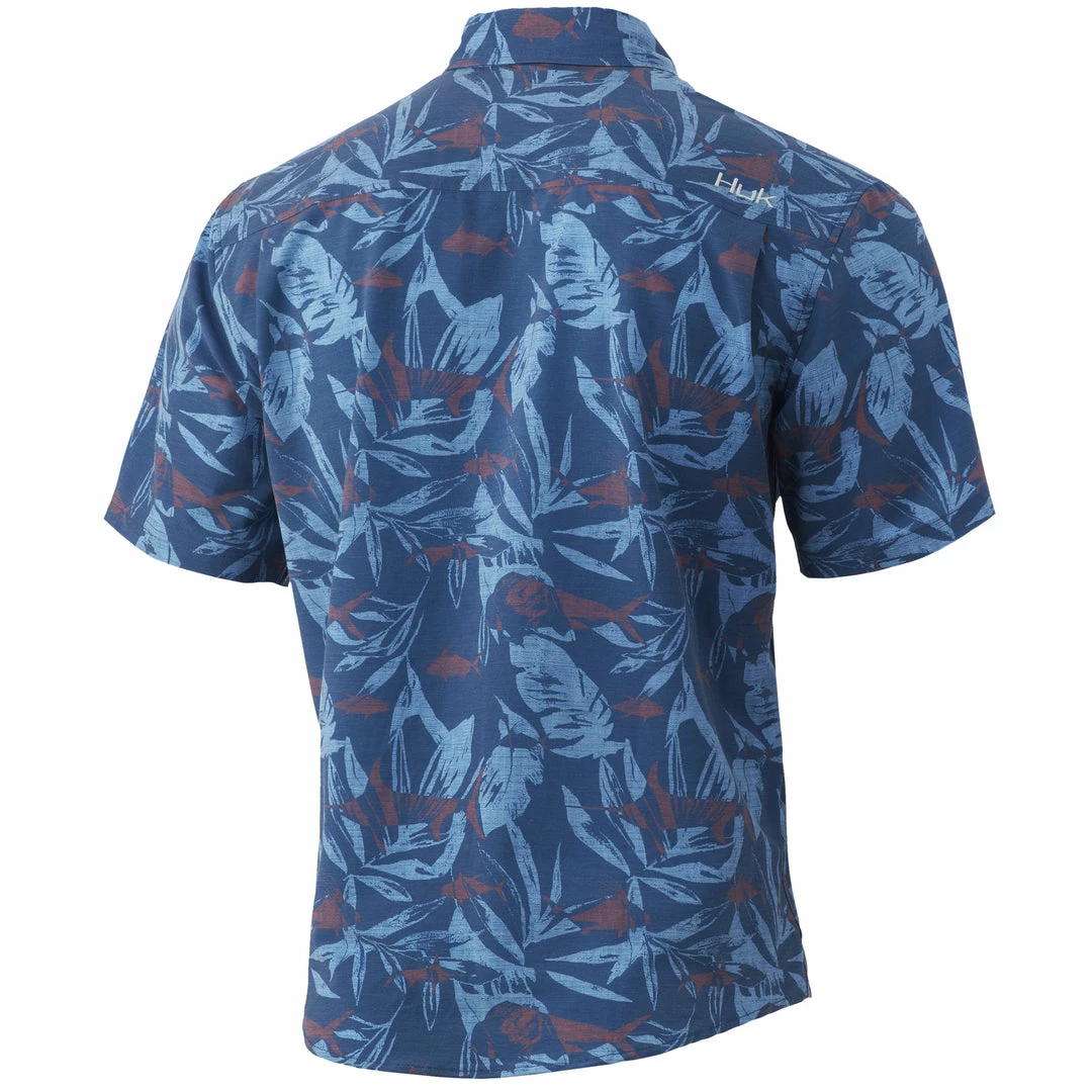 Huk Kona Ocean Palm Button-Down Mens