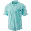 Mens Huk Kona Running Lakes Button-Down