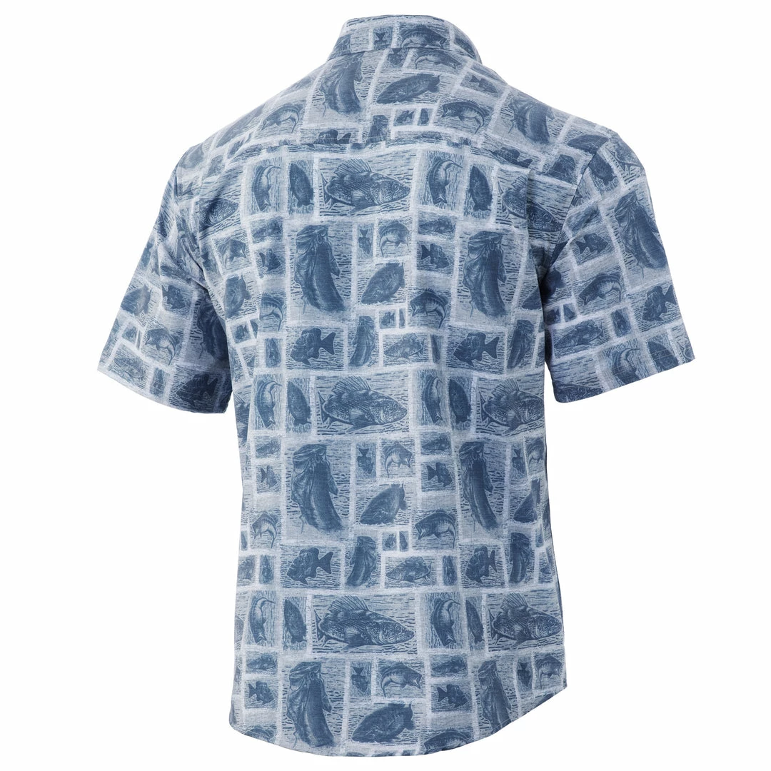 Huk Kona Stamped Button-Down Mens