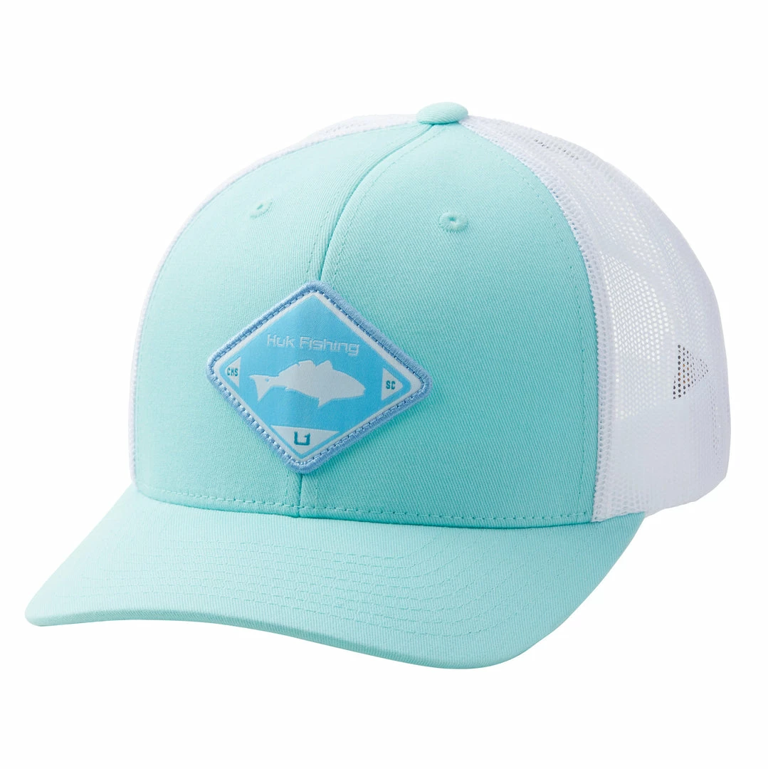 Huk Fish Diamond Patch Trucker Cap