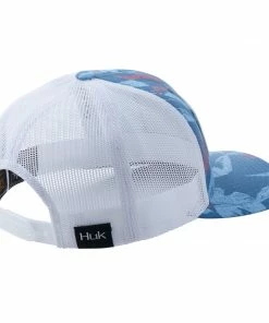 Mens Huk Ocean Palm Trucker Cap