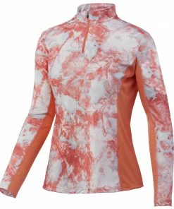 Huk Womens Icon X Mossy Oak Fracture 1/4 Zip