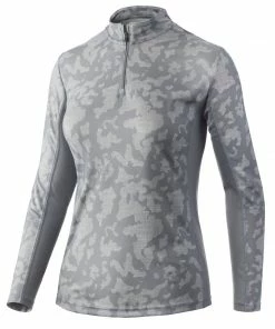 Huk Womens Icon X Running Lakes 1/4 Zip