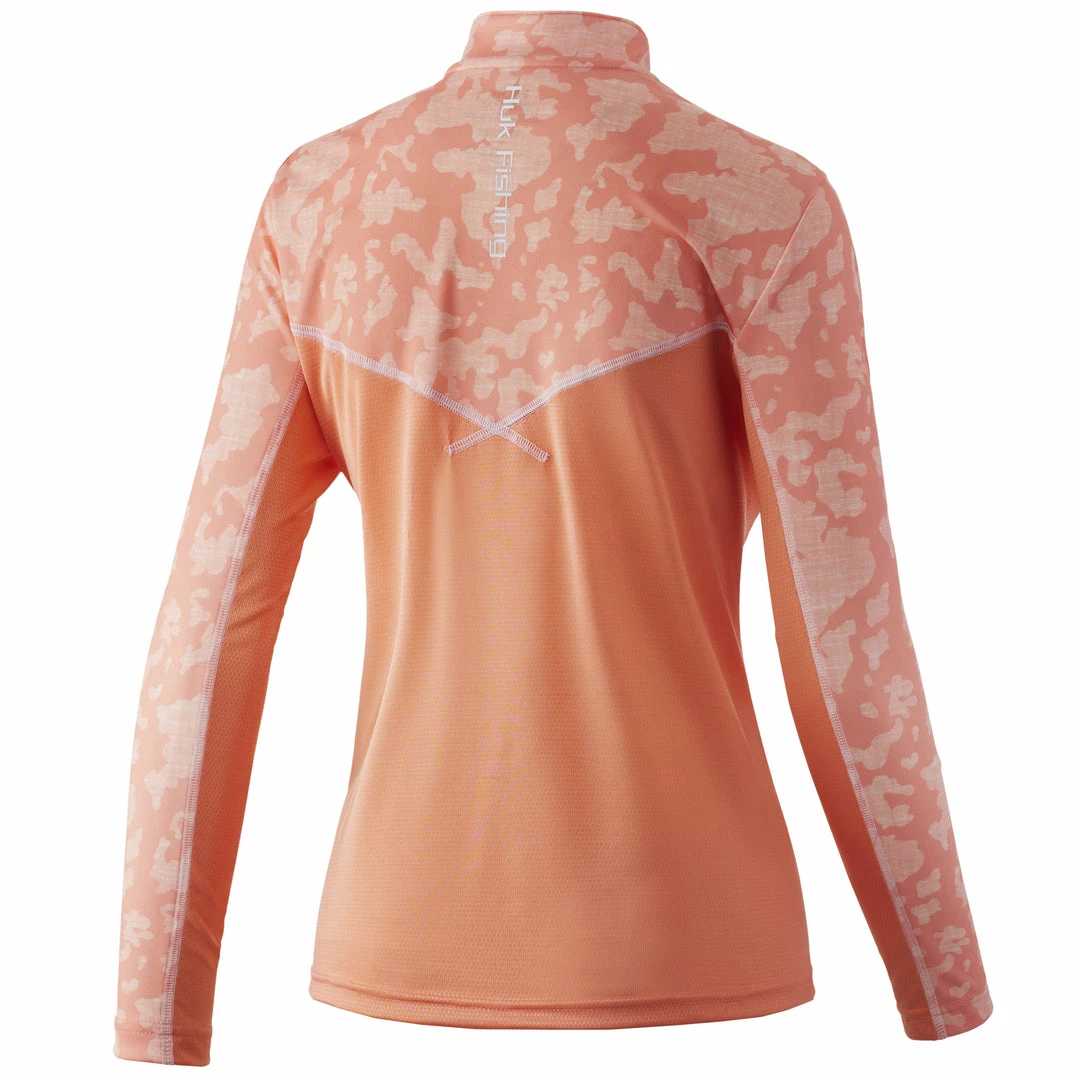 Huk Womens Icon X Running Lakes 1/4 Zip