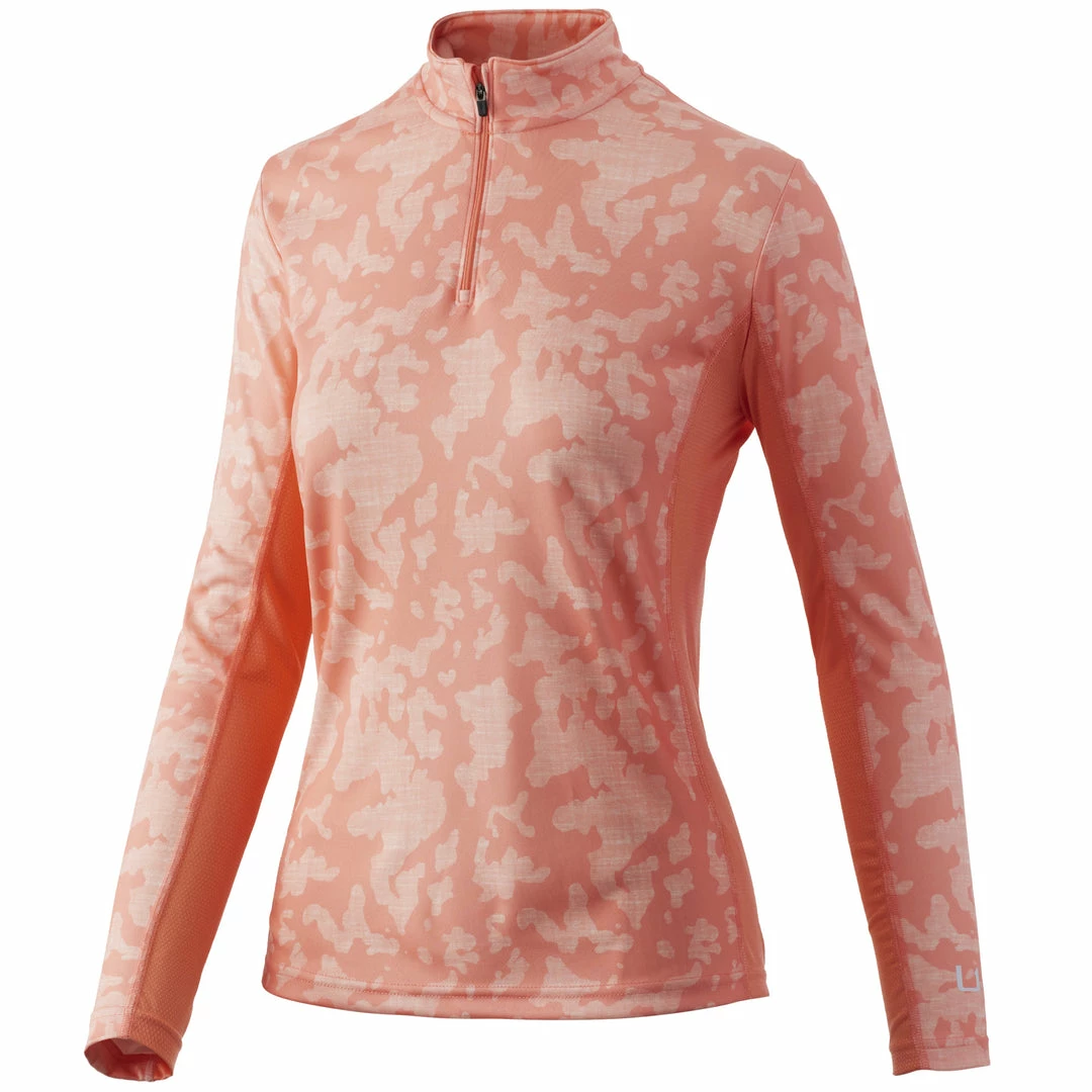 Huk Womens Icon X Running Lakes 1/4 Zip