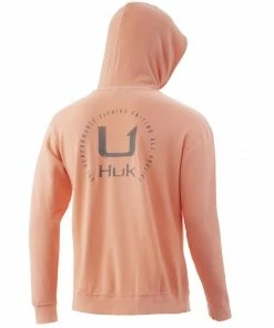 Huk Camo Fill Logo Cotton Hoodie