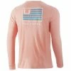 Huk And Bars Long Sleeve Pocket Tee Mens