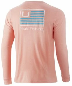 Huk And Bars Long Sleeve Pocket Tee Mens