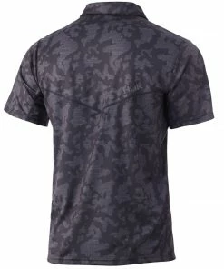 Huk Gear Mens Huk Icon X Running Lakes Polo