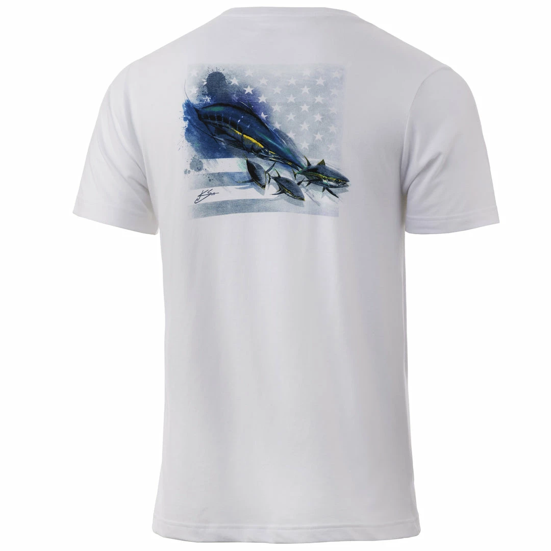 Huk KC Bleeding Blue Tee