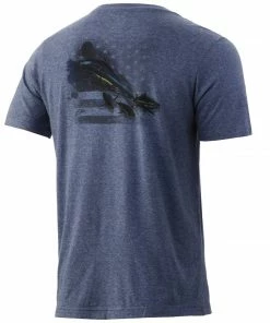 Huk KC Bleeding Blue Tee Mens