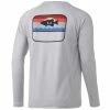 Mens Huk Sunset Bass Pursuit Long Sleeve