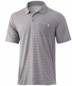 Huk Waypoint Ombre Stripe Polo Mens
