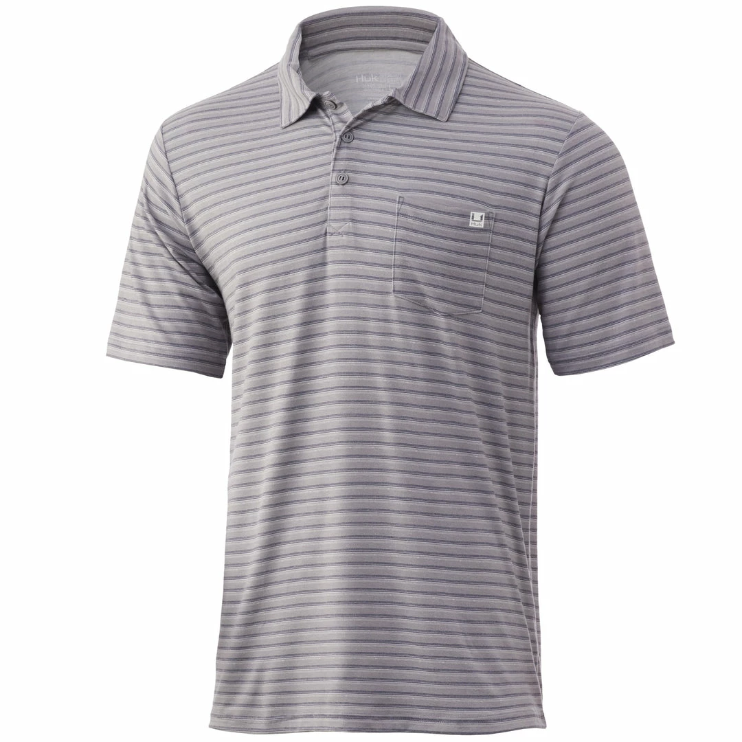Huk Waypoint Ombre Stripe Polo Mens